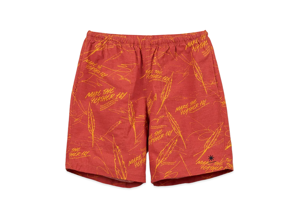GDC x KJ All-Over Pattern Shorts "Red"