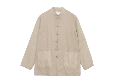GDC x S'YTE Vintage Linen Chino Cloth Octagon Star Embroidery China Jacket "White"