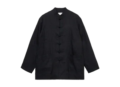 GDC x S'YTE Vintage Linen Chino Cloth Octagon Star Embroidery China Jacket "Black"