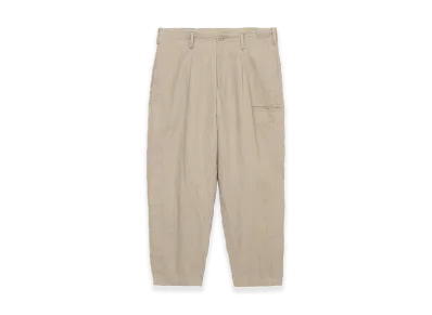 GDC x S'YTE Vintage Linen Chino Cloth Octagon Star Embroidery Waist-String Pants "White"