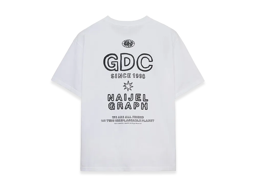 GDC x NAIJEL GRAPH Planet Tee "White"