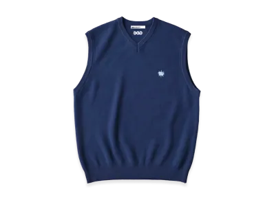 GDC x TW Cotton Knit Vest "Navy"