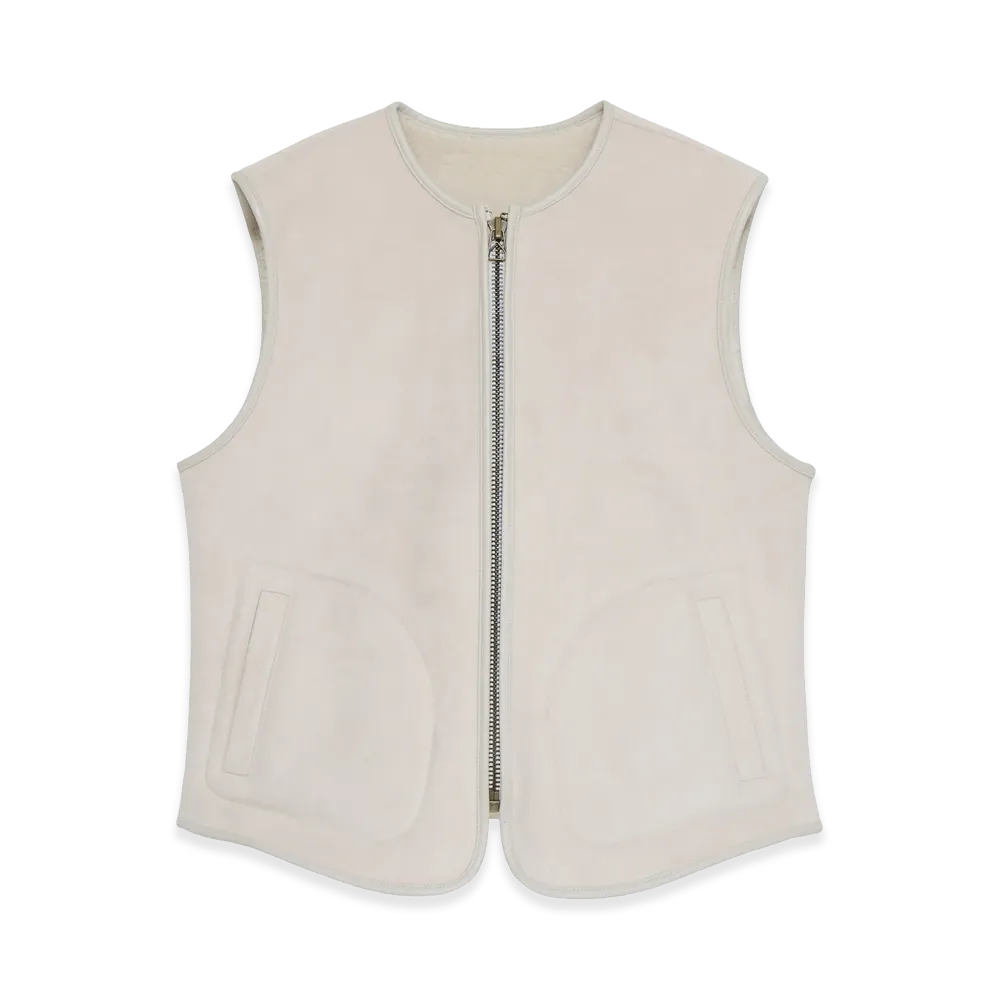 GDC Vegan Mouton Vest "Ivory"