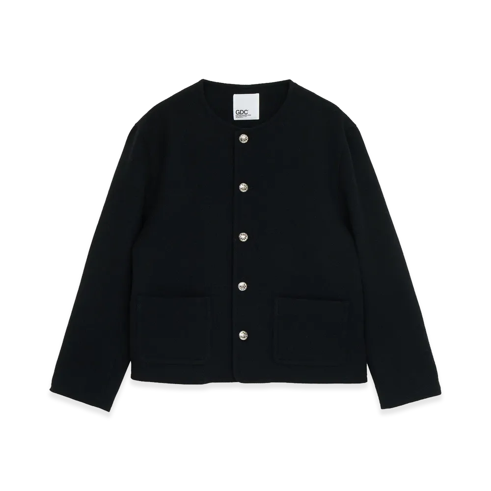 GDC Collarless Jacket "Black"