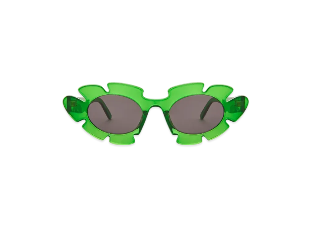 LOEWE Flower Sunglasses "Clear Green"
