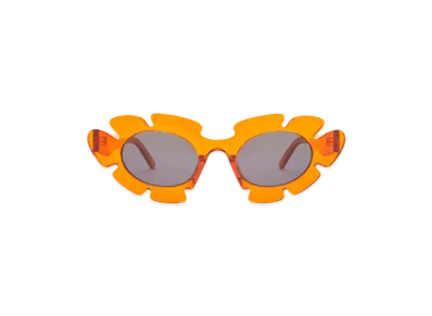 LOEWE Flower Sunglasses "Clear Orange"