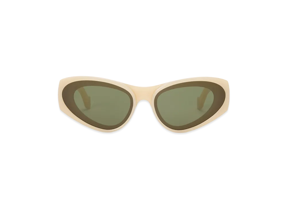 LOEWE Front Lens Cat-Eye Sunglasses "Milky Ivory"
