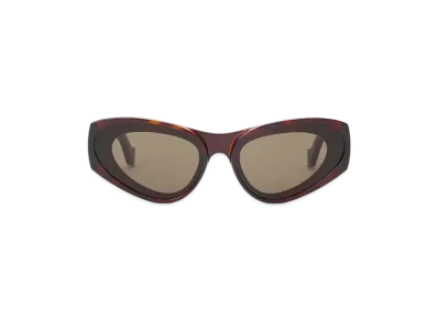 LOEWE Front Lens Cat-Eye Sunglasses "Havana"