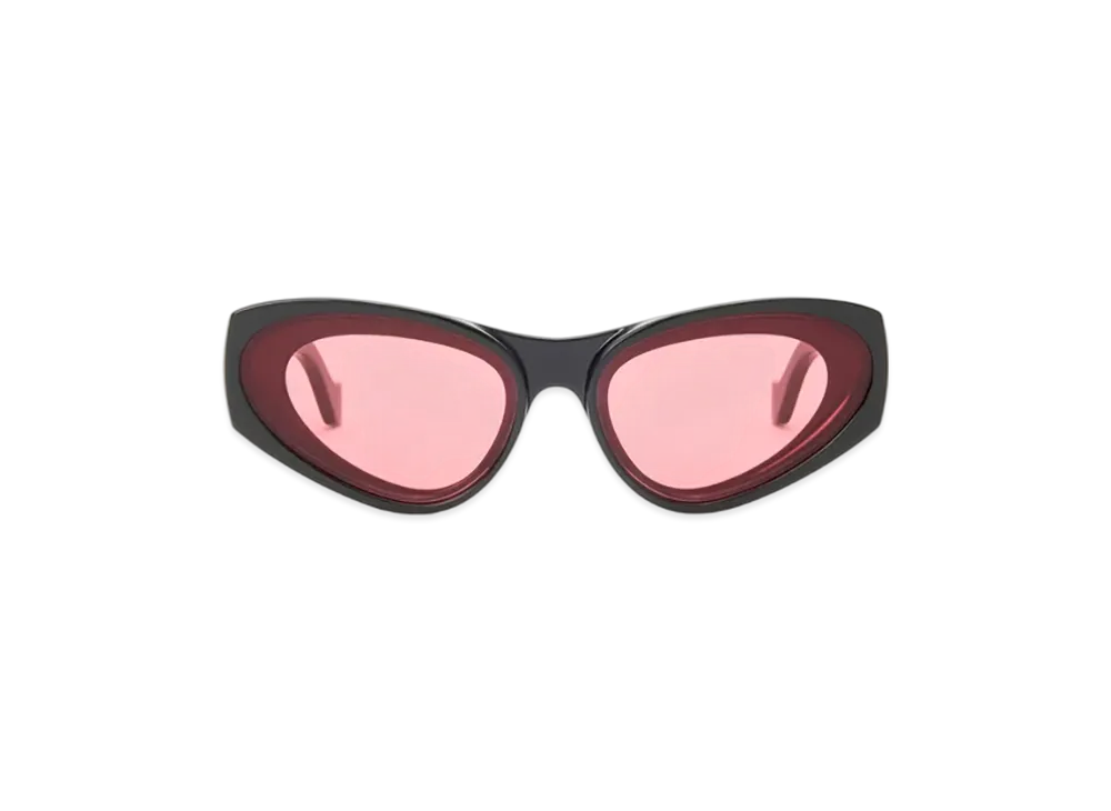 LOEWE Front Lens Cat-Eye Sunglasses "Black"