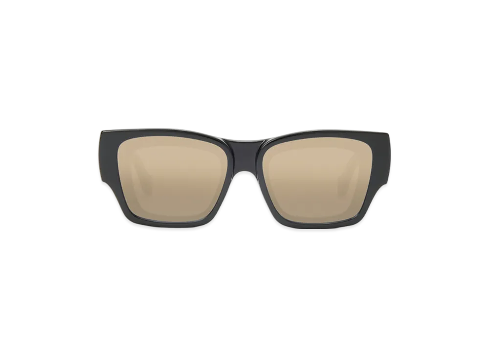 LOEWE Front Lens Square Sunglasses "Black/Silver"