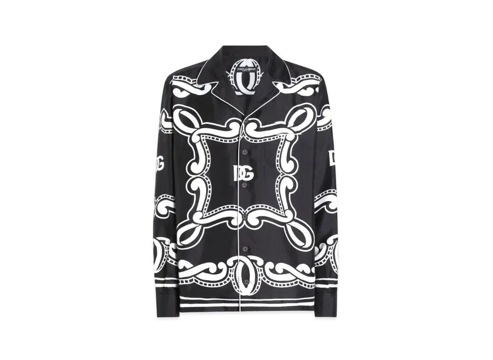 ドルチェ＆ガッバーナ シルク バニティー シャツ バンダナ