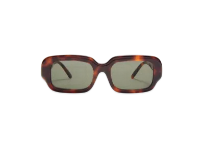 LOEWE Rectangular Slim Sunglasses "Havana"