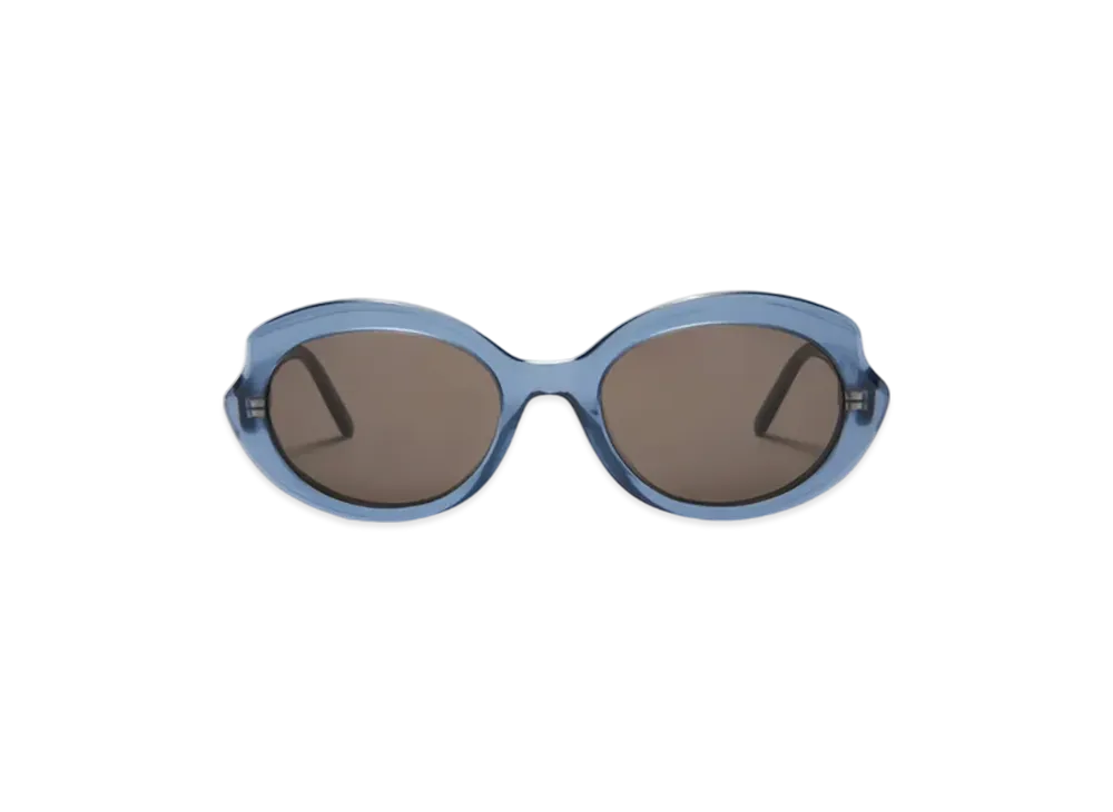 LOEWE Mini Oval Slim Sunglasses "Milky Blue"