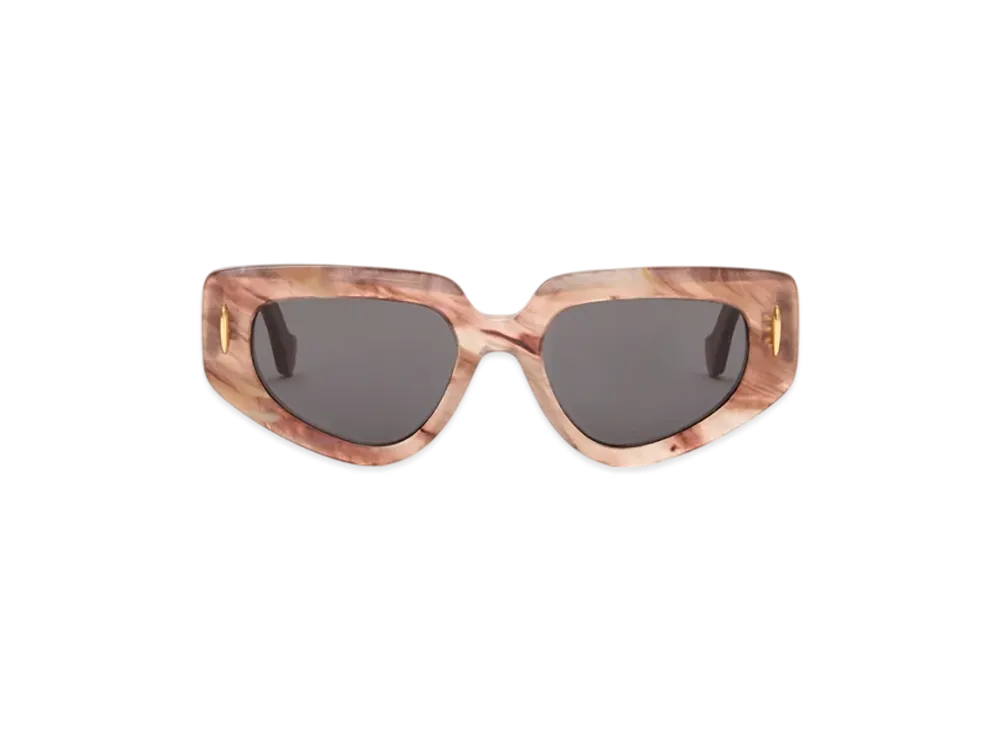 LOEWE Butterfly Screen Sunglasses Small "Marble Dark Pink"