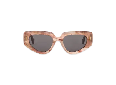 LOEWE Butterfly Screen Sunglasses Small "Marble Dark Pink"
