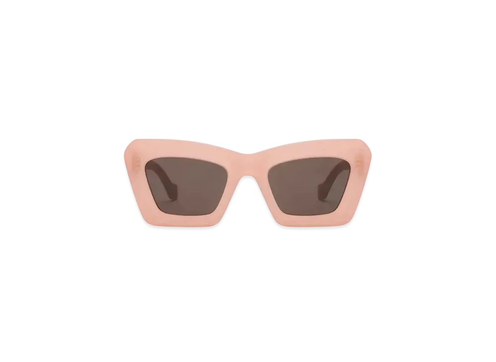 LOEWE Beveled Cateye Sunglasses "Light Pink"