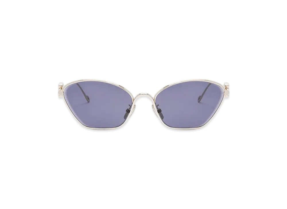 LOEWE Anagram Hexagonal Sunglasses "Solid Blue"