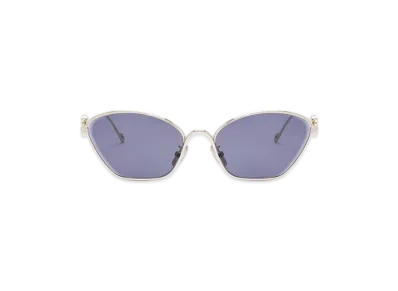 LOEWE Anagram Hexagonal Sunglasses "Solid Blue"
