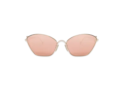 LOEWE Anagram Hexagonal Sunglasses "Rose Gold"