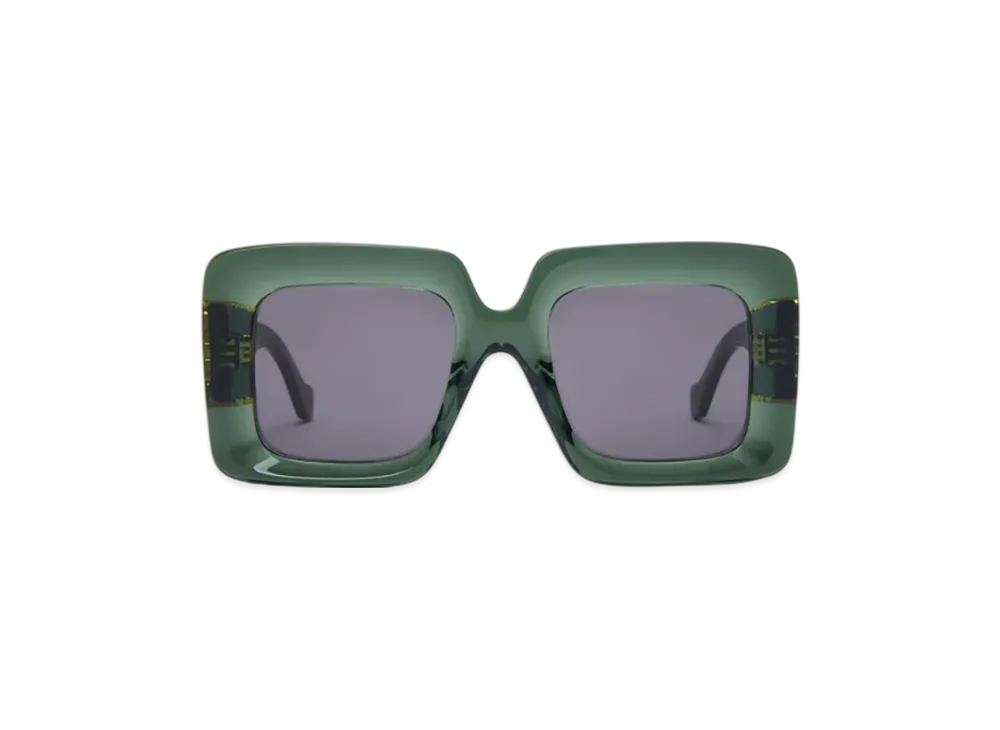 LOEWE Square Maxi Anagram Sunglasses "Dark Green"