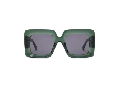LOEWE Square Maxi Anagram Sunglasses "Dark Green"