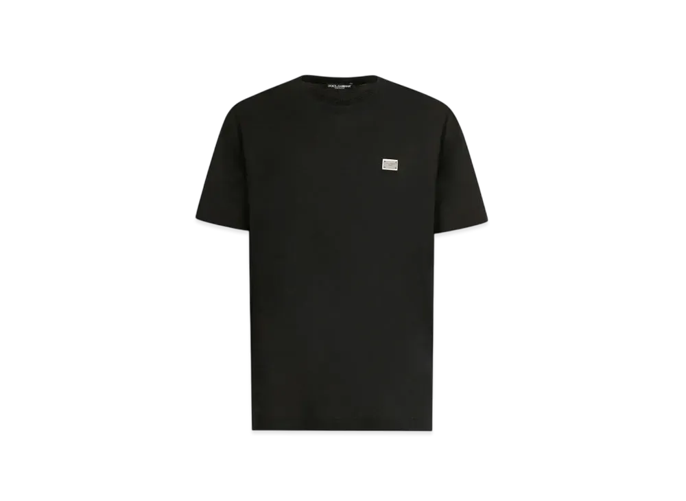 DOLCE&GABBANA Cotton T-Shirt With Tag "Black"