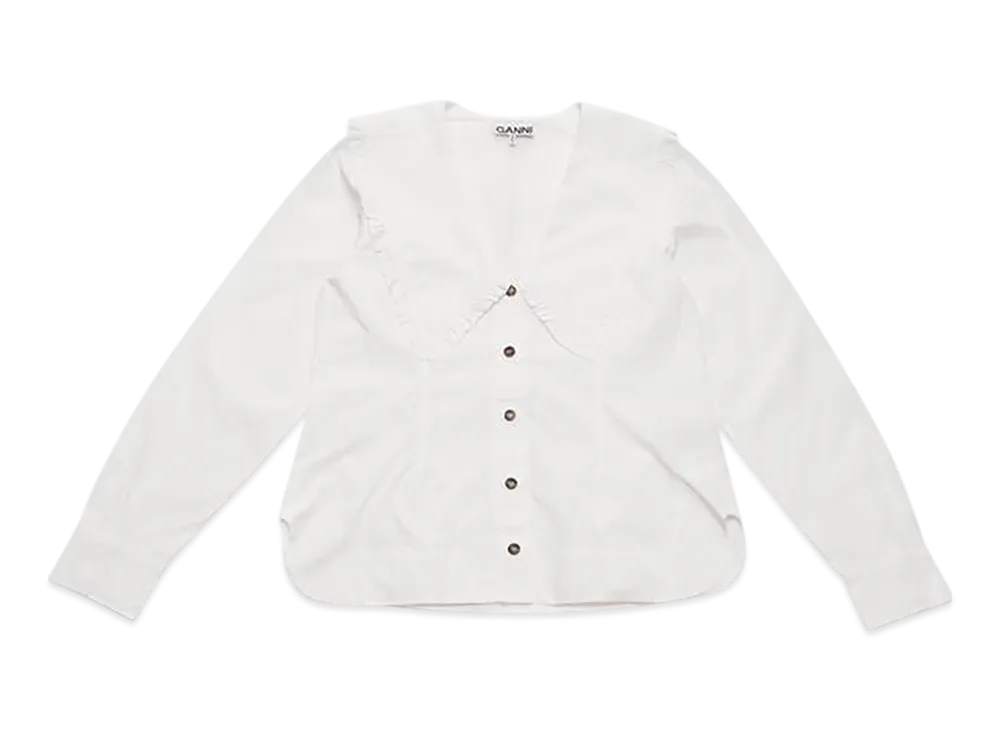 GANNI Shirt "Bright White"