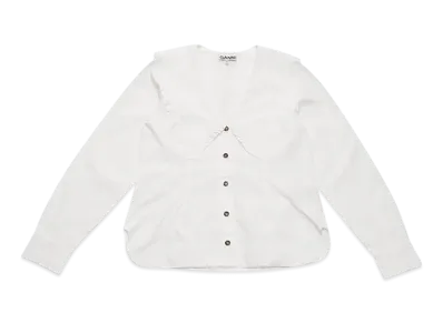 GANNI Shirt "Bright White"
