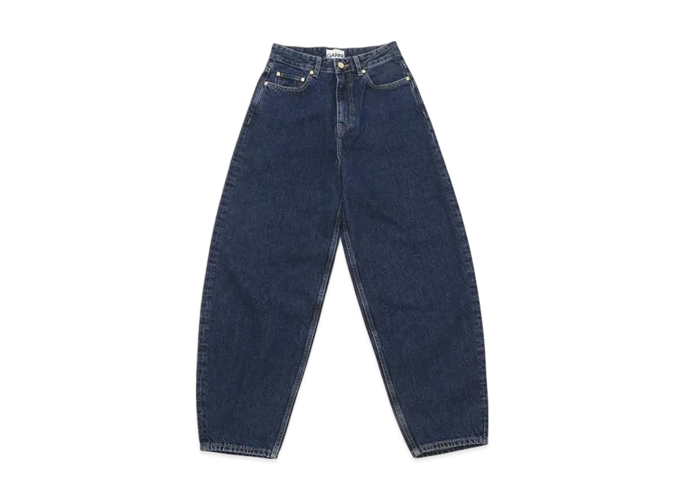 GANNI Rigid Denim Stary "Dark Blue Stone"