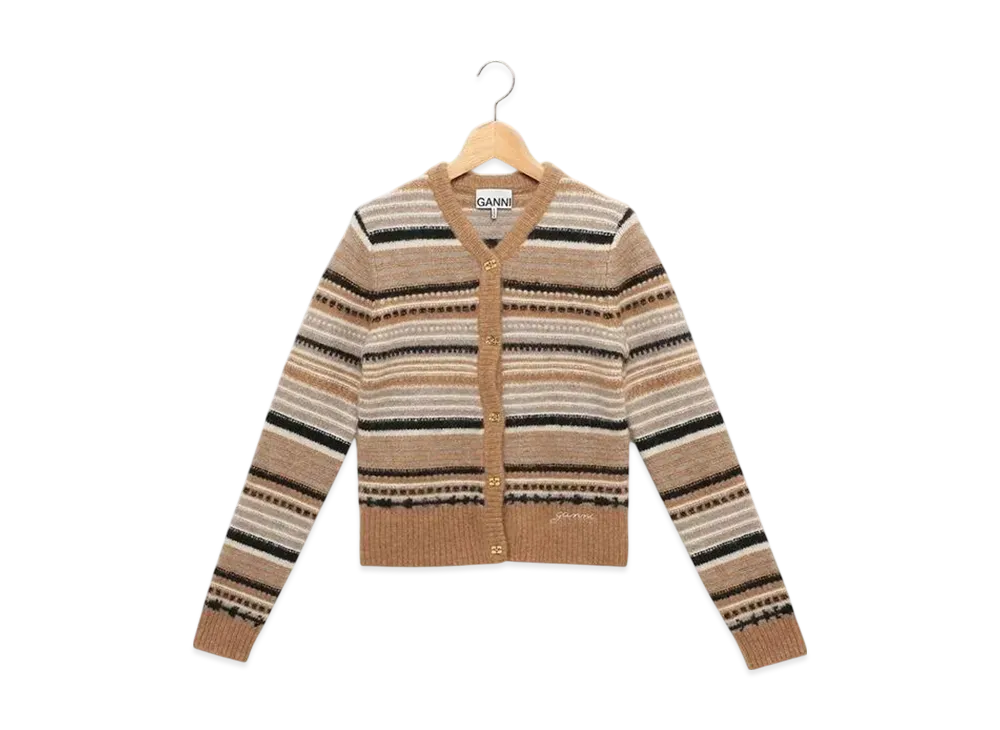 GANNI Cardigan "Tigers Eye"