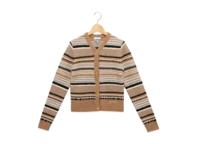 GANNI Cardigan "Tigers Eye"