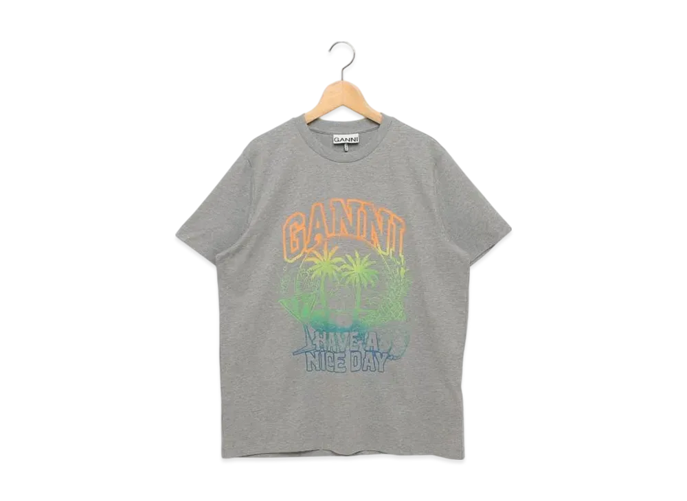 GANNI T-Shirt "Gray"