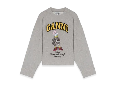 GANNI x Disney Daisy Duck Grey SweatShirt "Paloma"