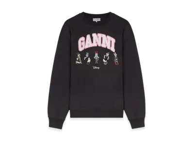 GANNI x Disney Daisy Duck Black SweatShirt "Phantom"