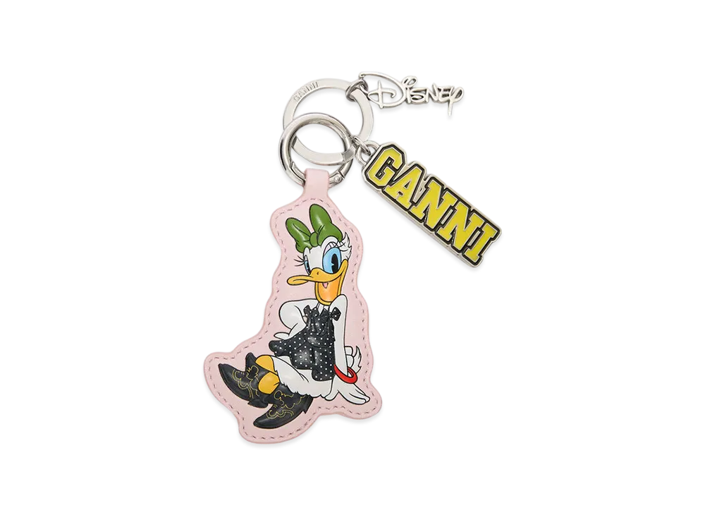 GANNI x Disney Daisy Duck Pink Keyring "Chalk Pink"