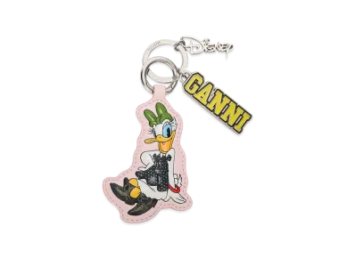 GANNI x Disney Daisy Duck Pink Keyring "Chalk Pink"