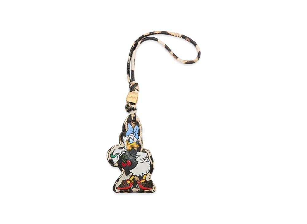 GANNI x Disney Daisy Duck Leopard Charm "Almond Milk"
