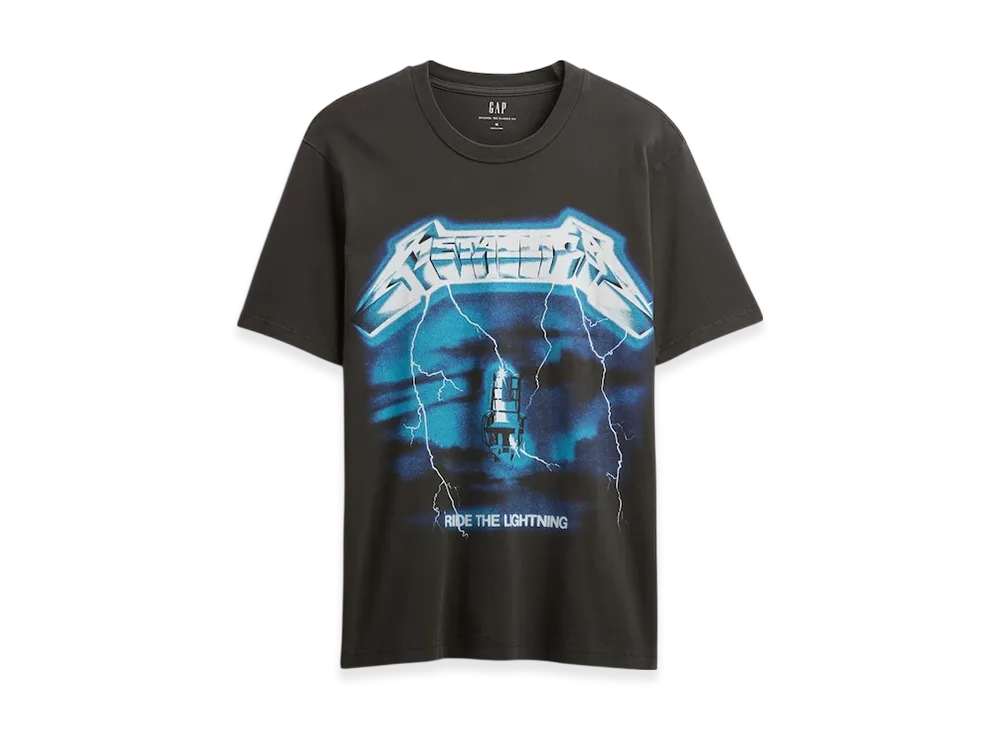 GAP Metallica Graphic T-Shirt "True Black"
