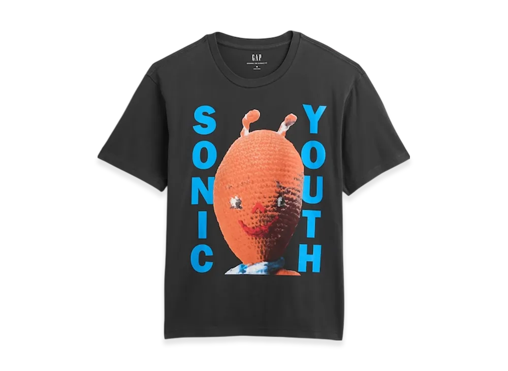 GAP Sonic Youth Relaxed Graphic T-Shirt "True Black"