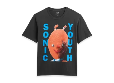 GAP Sonic Youth Relaxed Graphic T-Shirt "True Black"