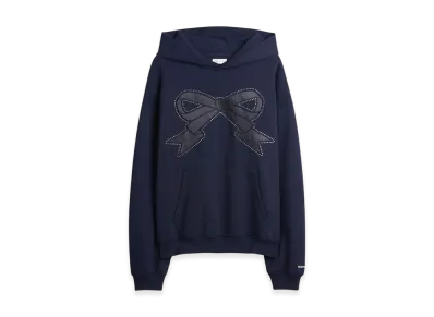 Gap x Sandy Liang Women's Heavyweight Bow Oversized Hoodie "Navy Uniform"