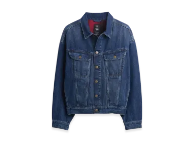 Gap x Stranger Things Flannel Lined Icon Denim Jacket "True Indigo"