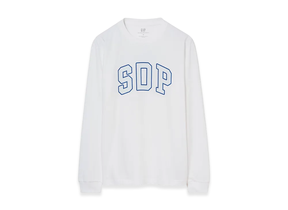 Gap x Scha Dara Parr Arch Logo Long Sleeve T-shirt "White"