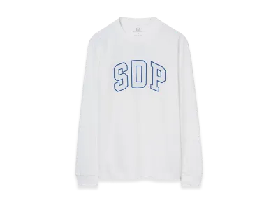 Gap x Scha Dara Parr Arch Logo Long Sleeve T-shirt "White"