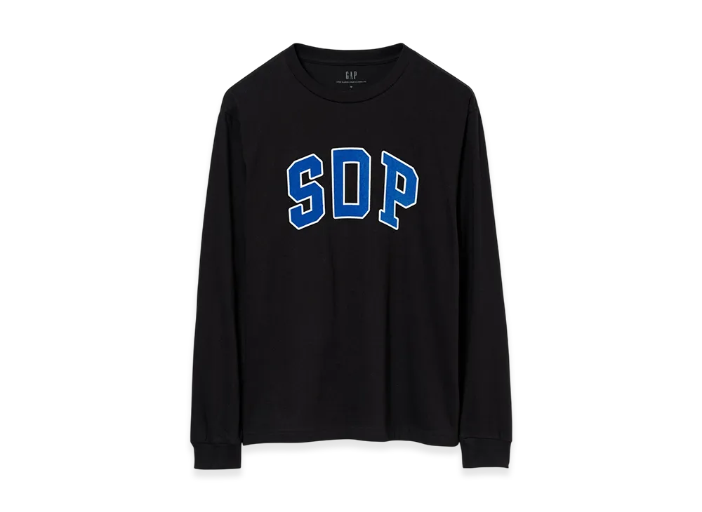 Gap x Scha Dara Parr Arch Logo Long Sleeve T-shirt "Black"