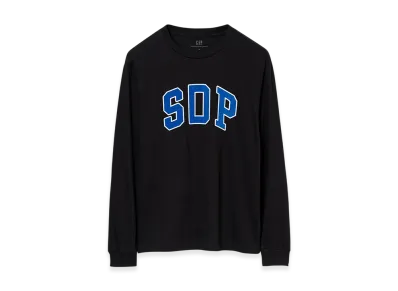 Gap x Scha Dara Parr Arch Logo Long Sleeve T-shirt "Black"