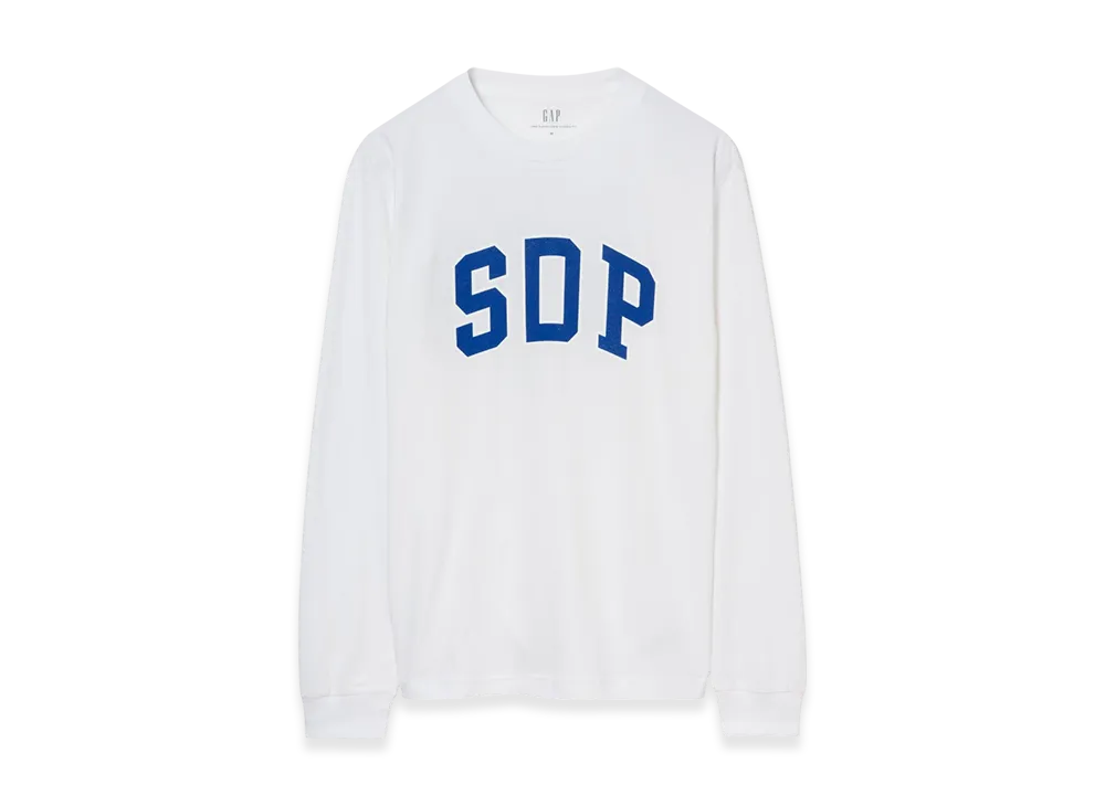 Gap x Scha Dara Parr Arch Logo Long Sleeve T-shirt "White"