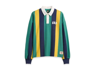 Gap x Sean Wotherspoon Oversized Striped Polo Shirt "Multi Stripe Blue"