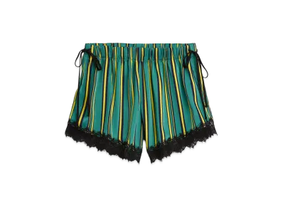 Gap x Sean Wotherspoon Women's Recycled Satin Stripe Easy Waist Shorts "Navy Multi Stripe"