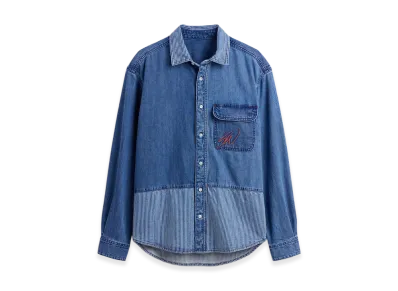 Gap x Sean Wotherspoon Relaxed Fit Railroad Denim Shirt "Denim"